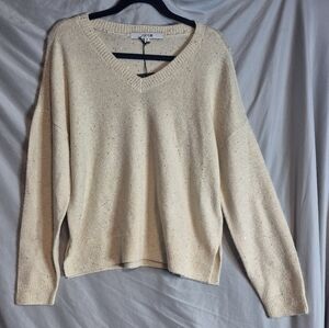 Joes Jeans‎ Cream V-Neck Sweater